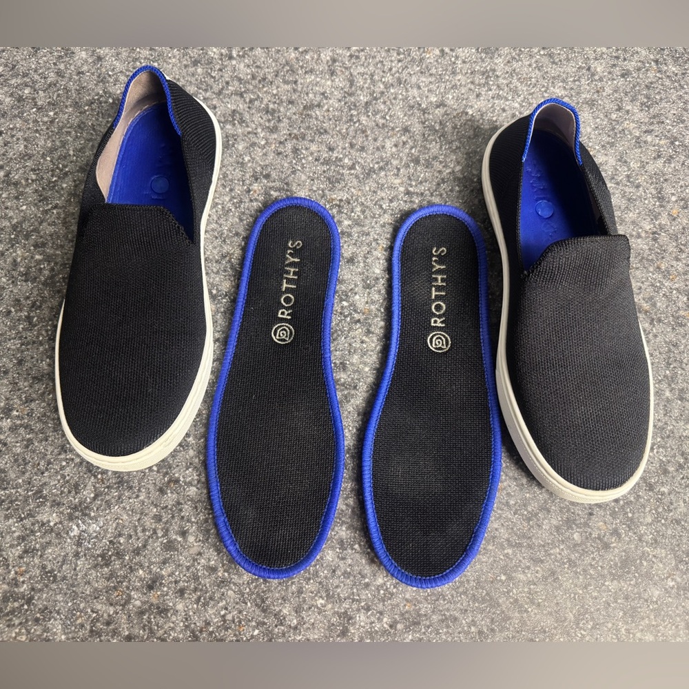 Rothy's Black Slip on Sneaker - Picture 4 of 8